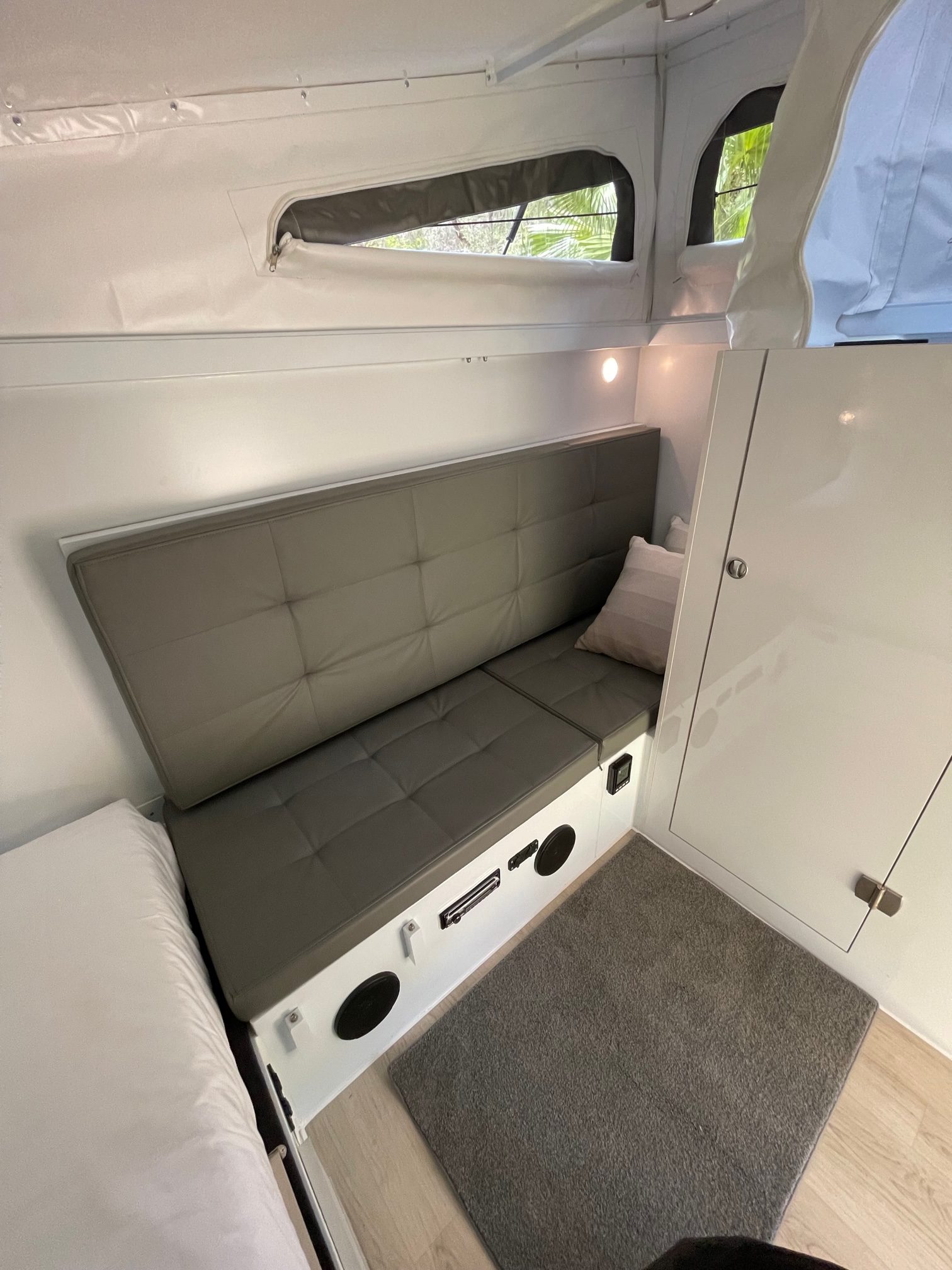 Modcon RV hybrid camper trailers C3P double bunks closed